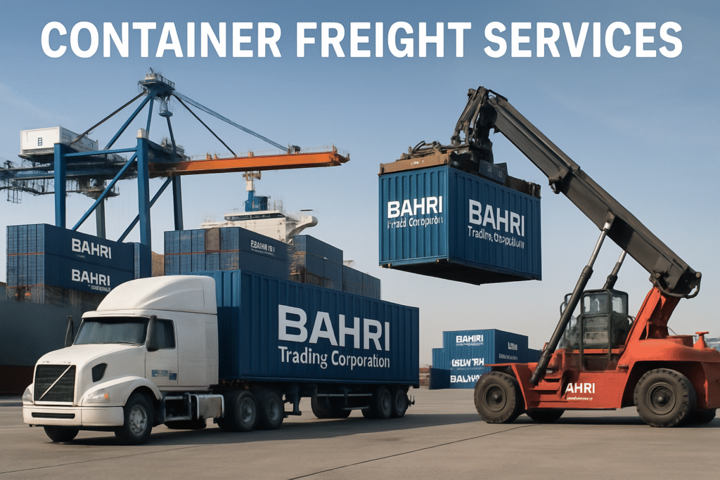 Professional goods and cargo transportation services across Pakistan by Bahri Trading Corporation