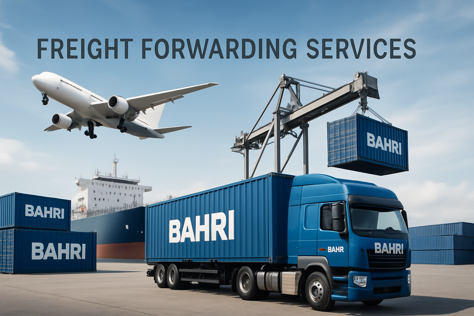 Professional freight forwarding and international shipping services in Pakistan by Bahri Trading Corporation