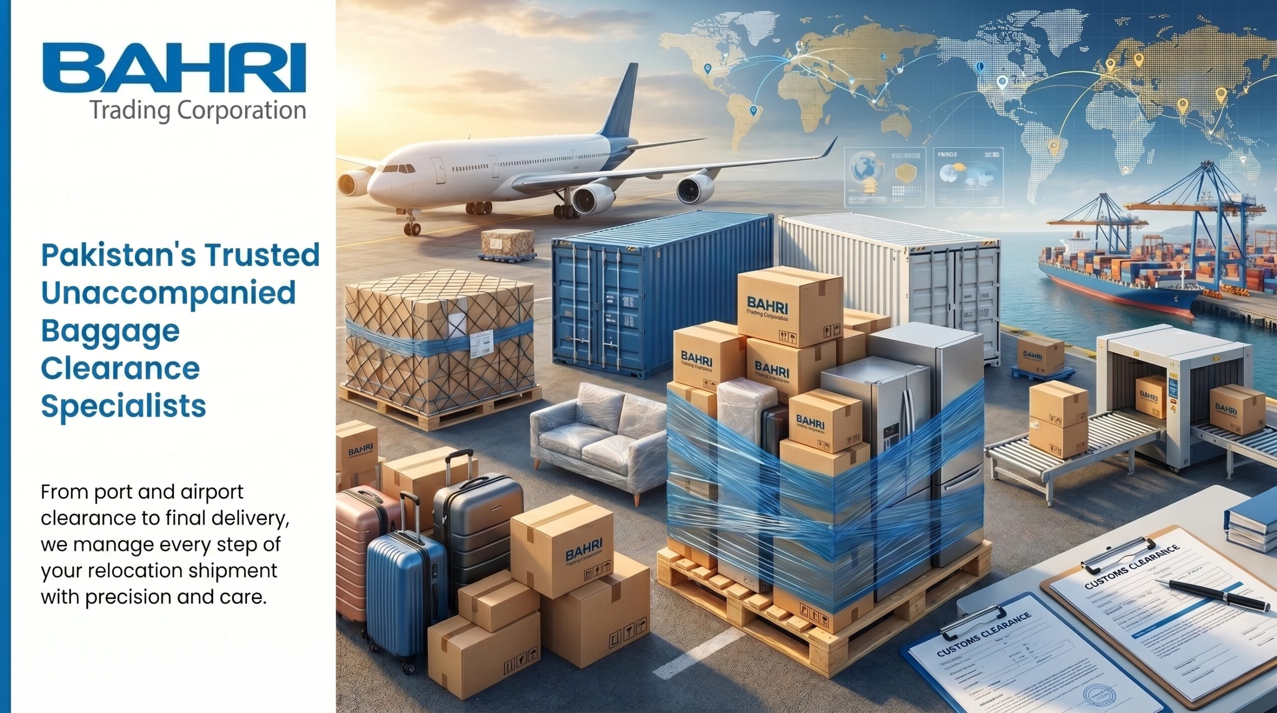 UNACCOMPANIED BAGGAGE CLEARANCE SPECIALIST SERVICES PAGE BANNER
